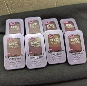 NEW NYC Lip Sliders Tinted Lip Balm Set Of 8 SUGAR RUSH